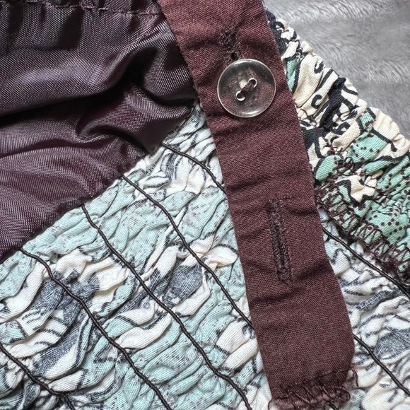 Madison Leigh Sundress Womens 8 Brown Paisley FLoral Midi Casual Boho Cottage - Picture 10 of 16